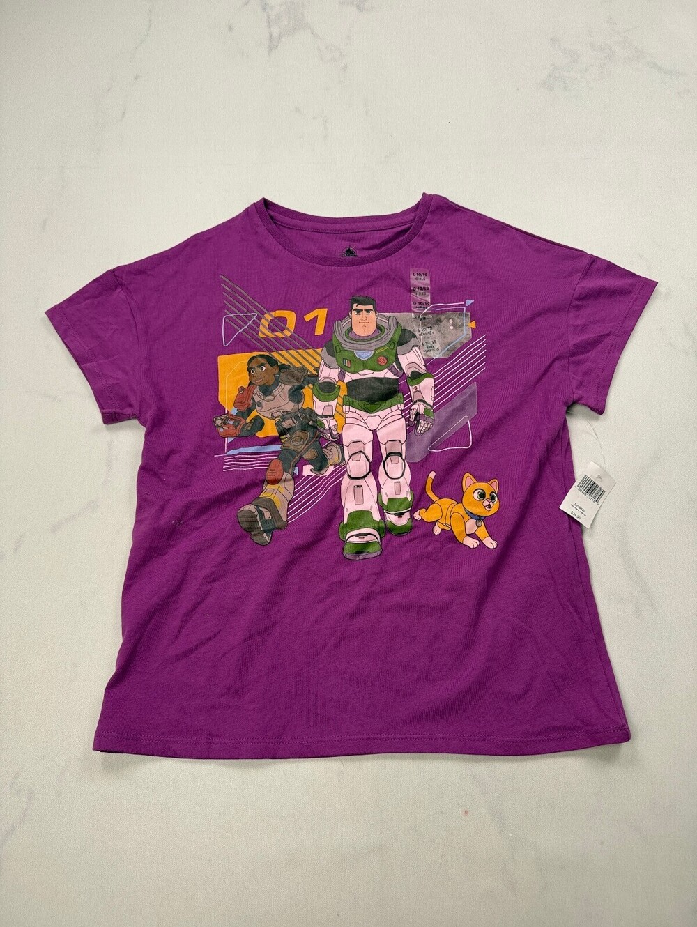 Disney Parks Graphic Tee Purple Current Statement Piece - Girls L